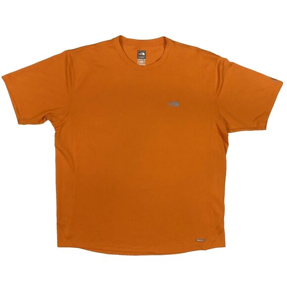 North Face Vapor Wick - Men's Sz Extra Large - Rust Orange - Shortsleeve Shirt - Picture 1 of 11